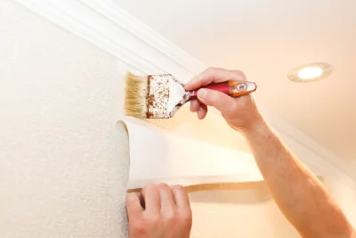 Pose de papier peint au Bourdeix — revêtements muraux et toiles de verre